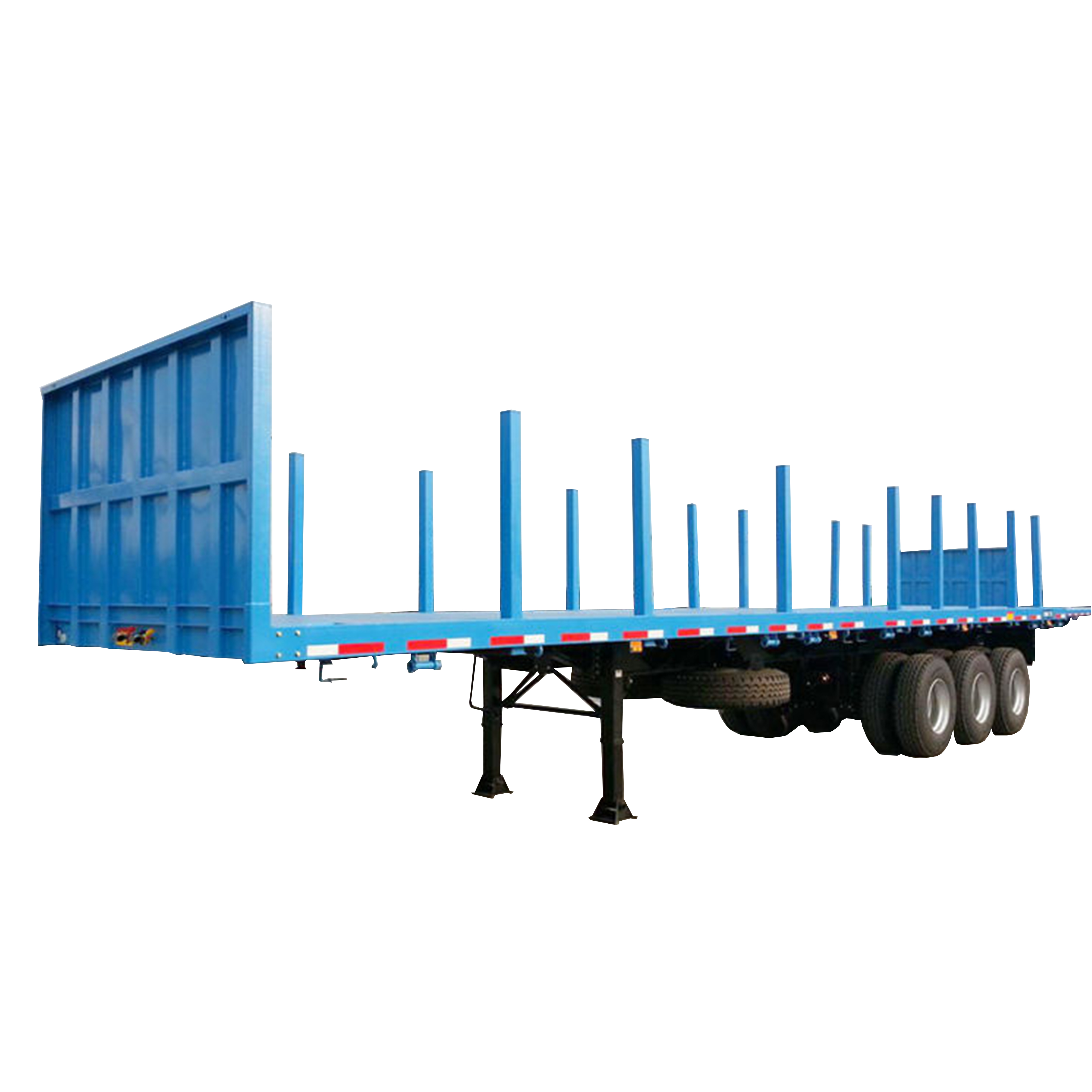 wood transport semi trailer with pillars wood transport semi trailer with pillars