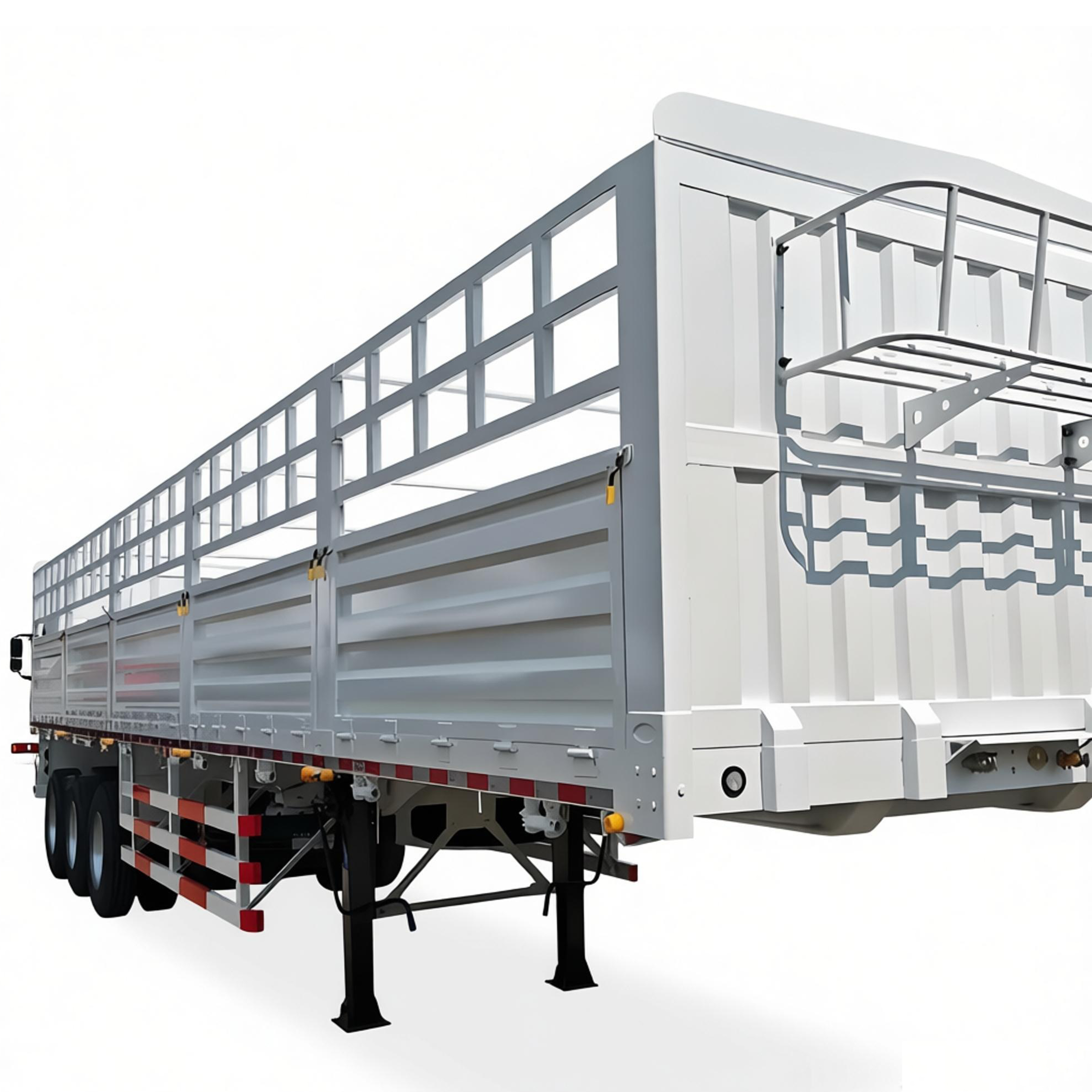 Heavy Duty 3 Axles 50 tons Transport Bulk Cargo Fence Semi Trailer