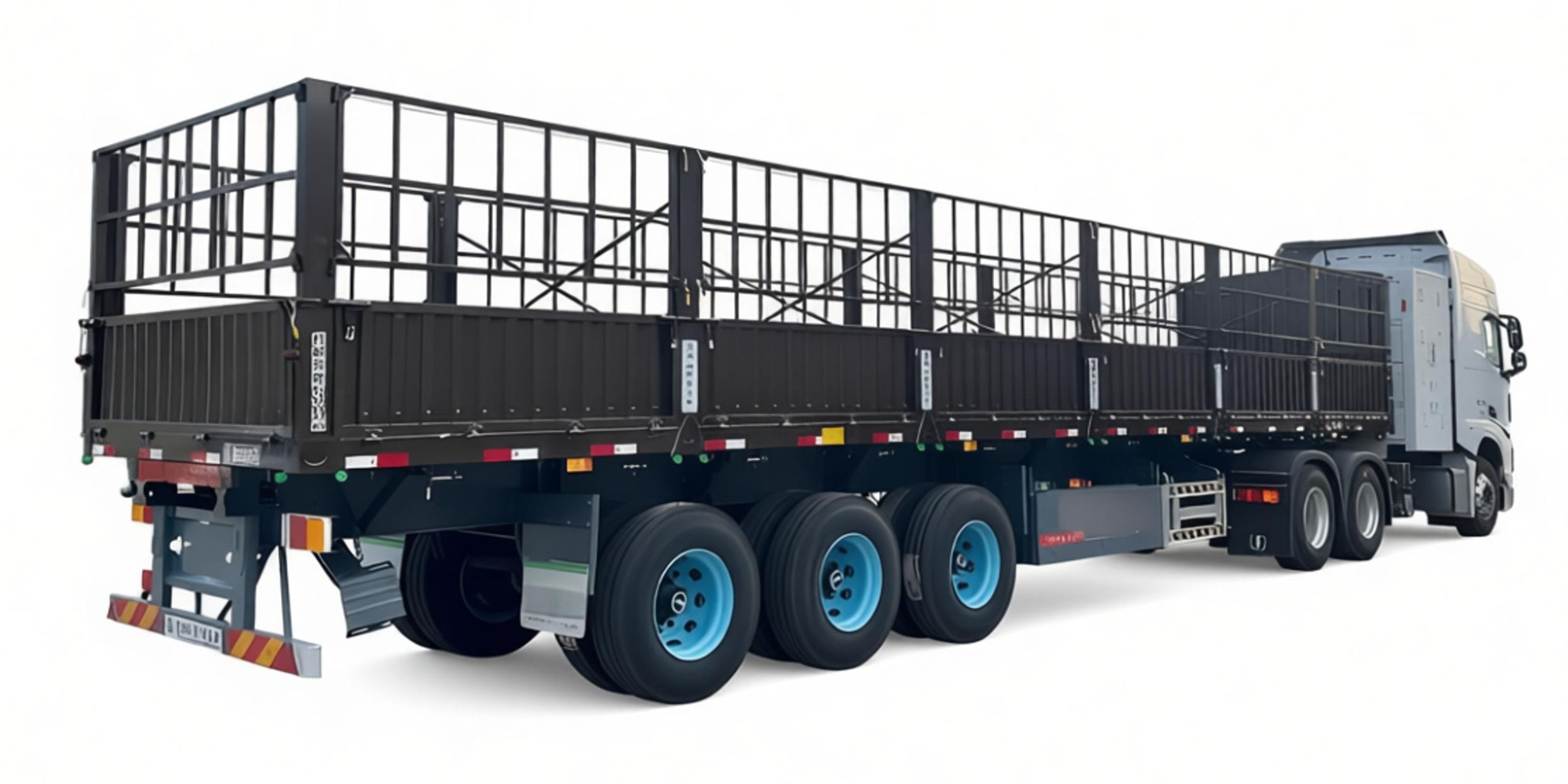 Three axles Fence Semi Trailer