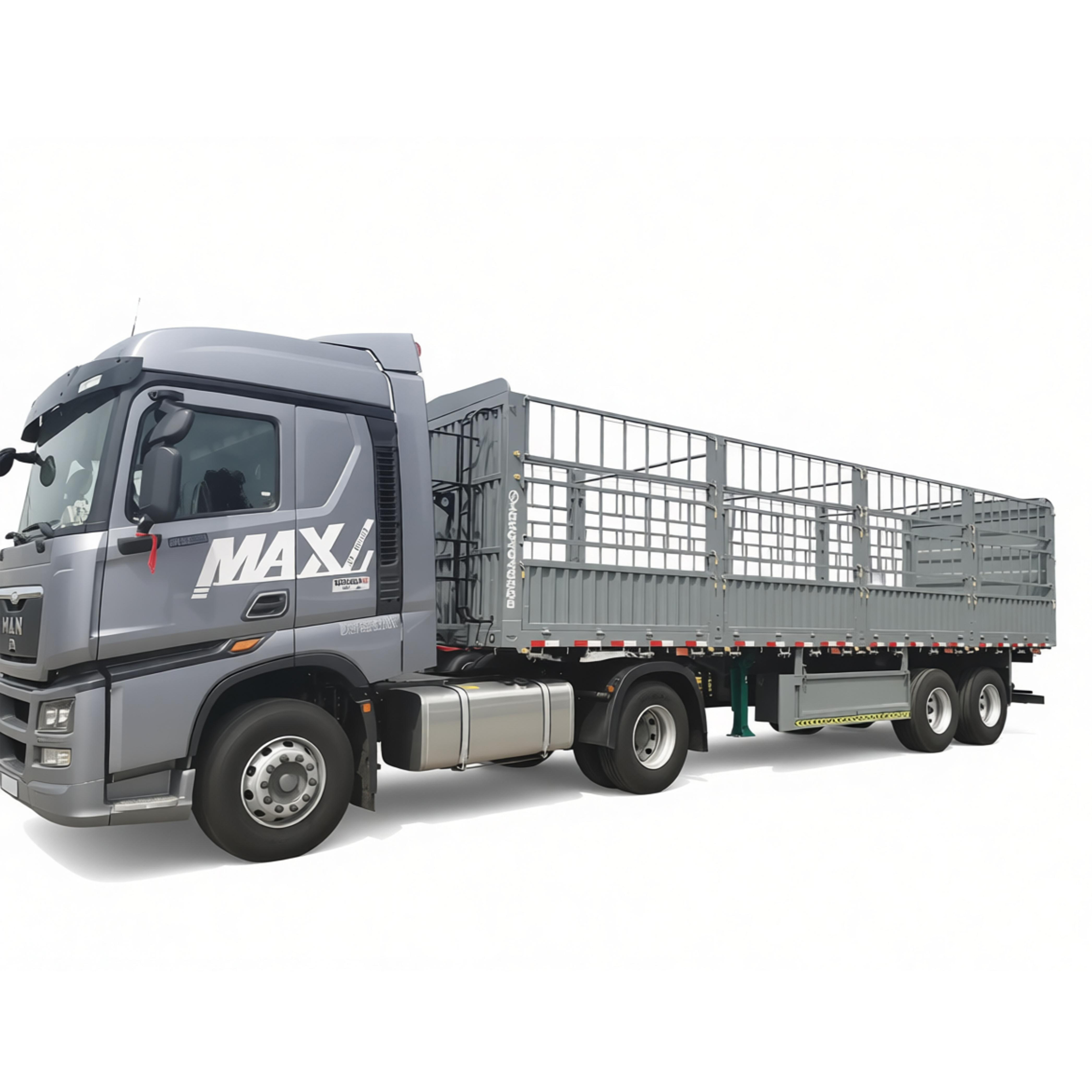 Customized 2 Axles Steel Fence Semi Trailer for Livestock Transport