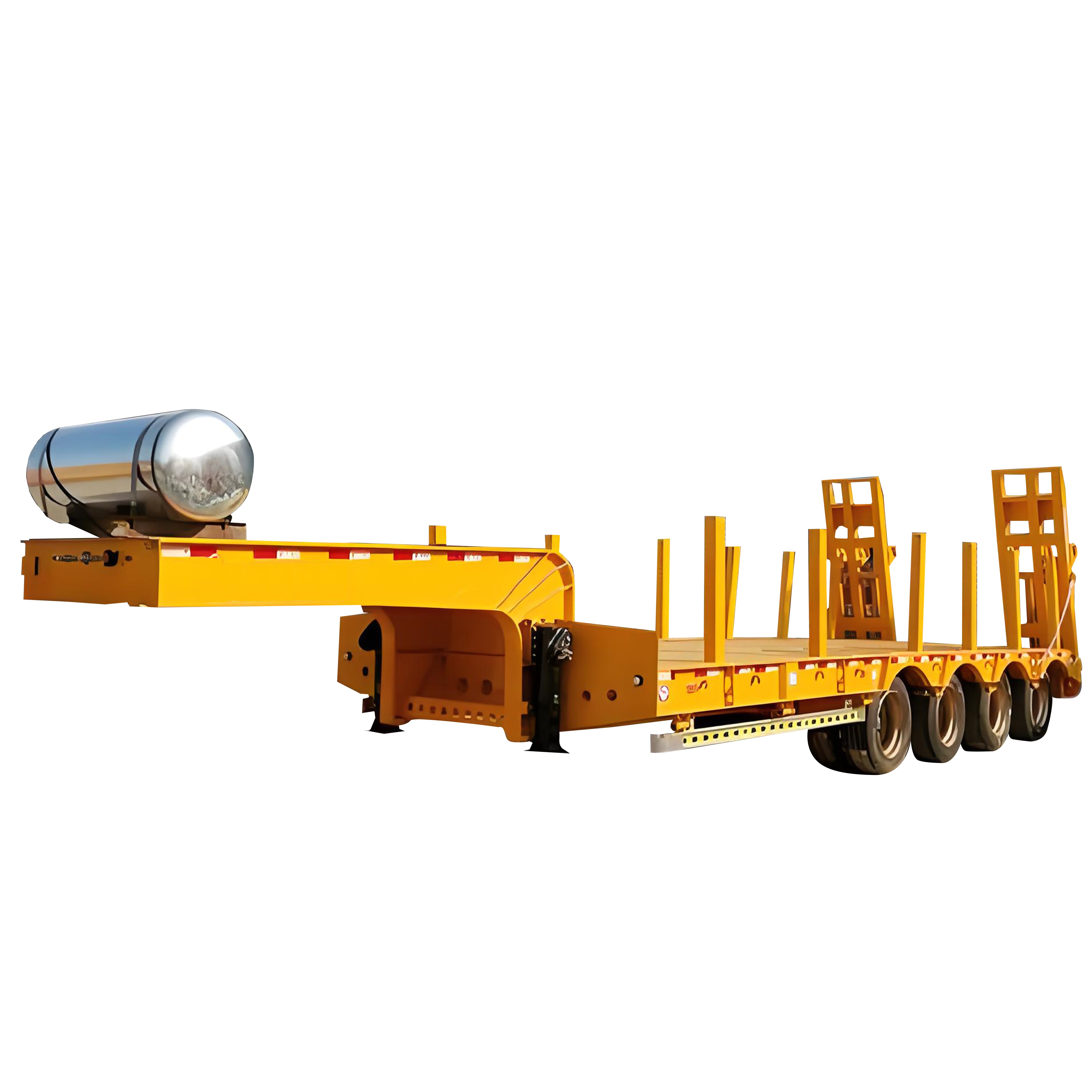 80Ton Timber-Specific Wood Transport Semi Trailer