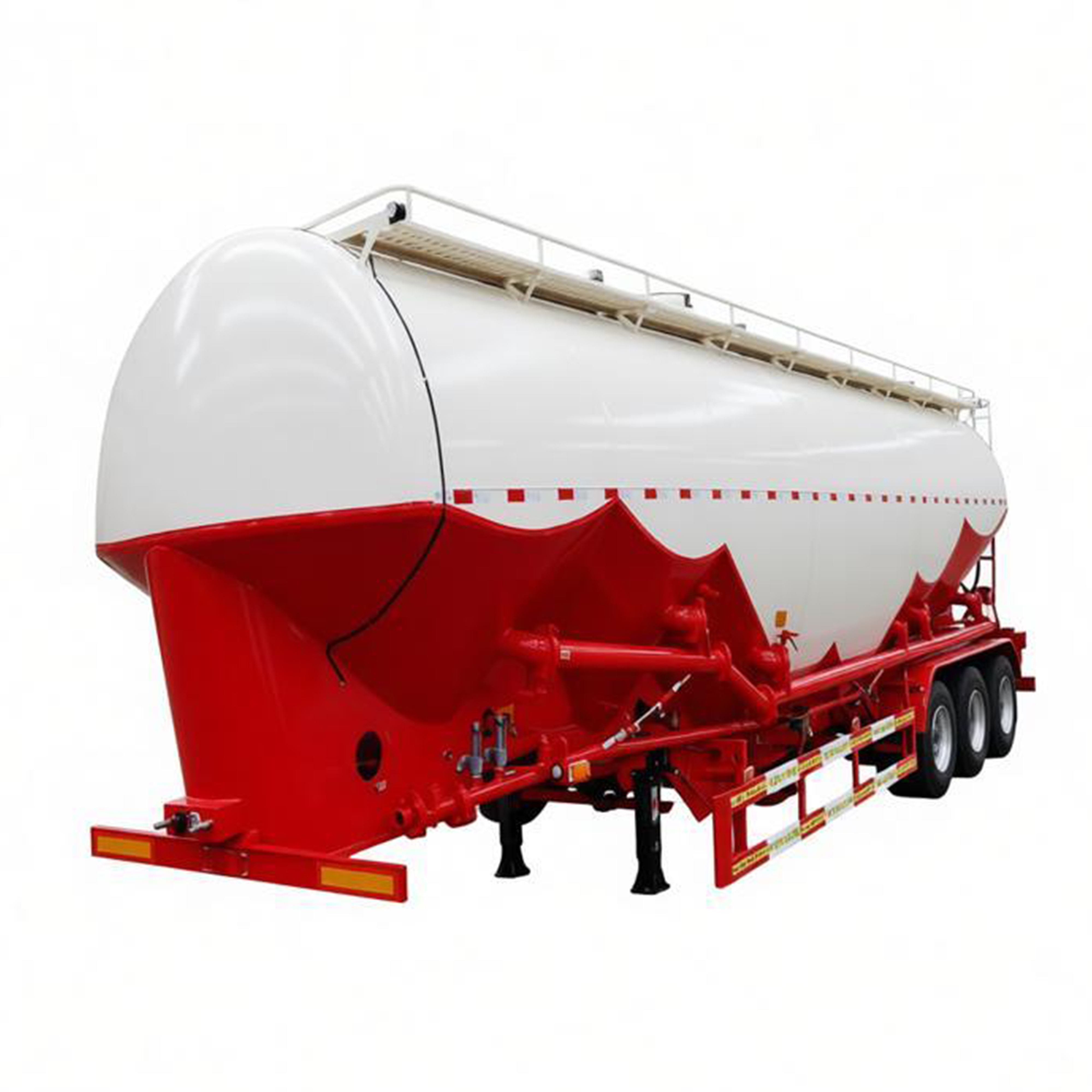 Food Grade Wheat Flour Bulk Transport Tanker Semi Trailer