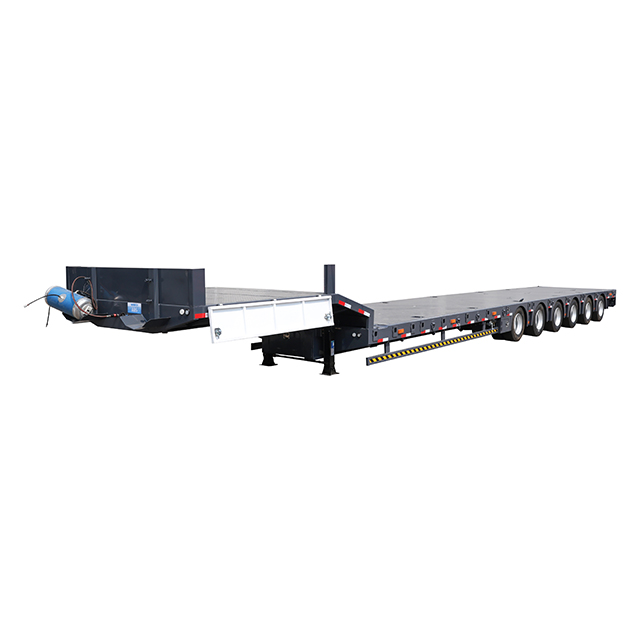 Multi-Axle Heavy Duty Low Bed Semi Trailer