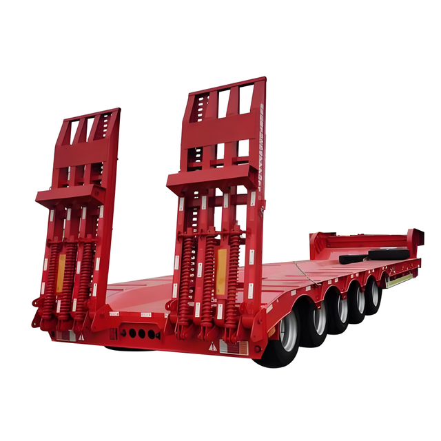 Hydraulic Lifting 5 Axles 6 Axles Multi Axles Removable Gooseneck Lowbed Semi Trailer