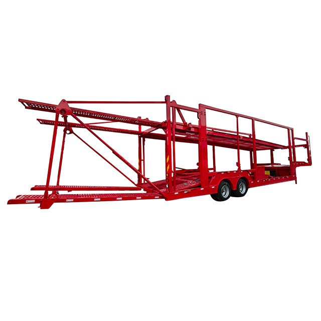 Five Central Asian Countries European-Style Cage Truck Car Carrier Semi Trailer