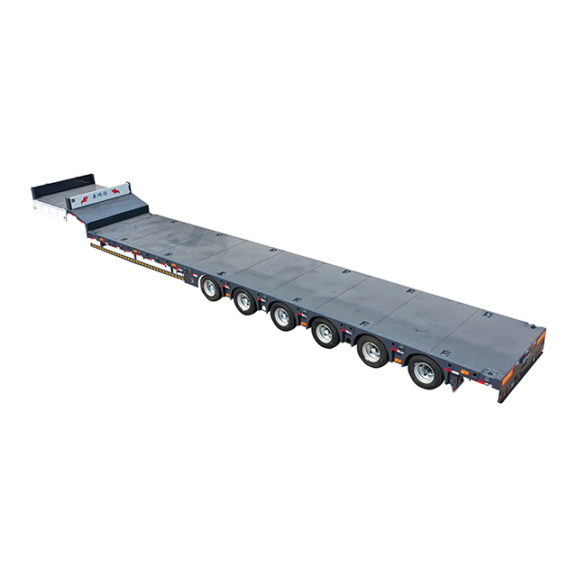 Multi-Axle Heavy Duty Low Bed Semi Trailer