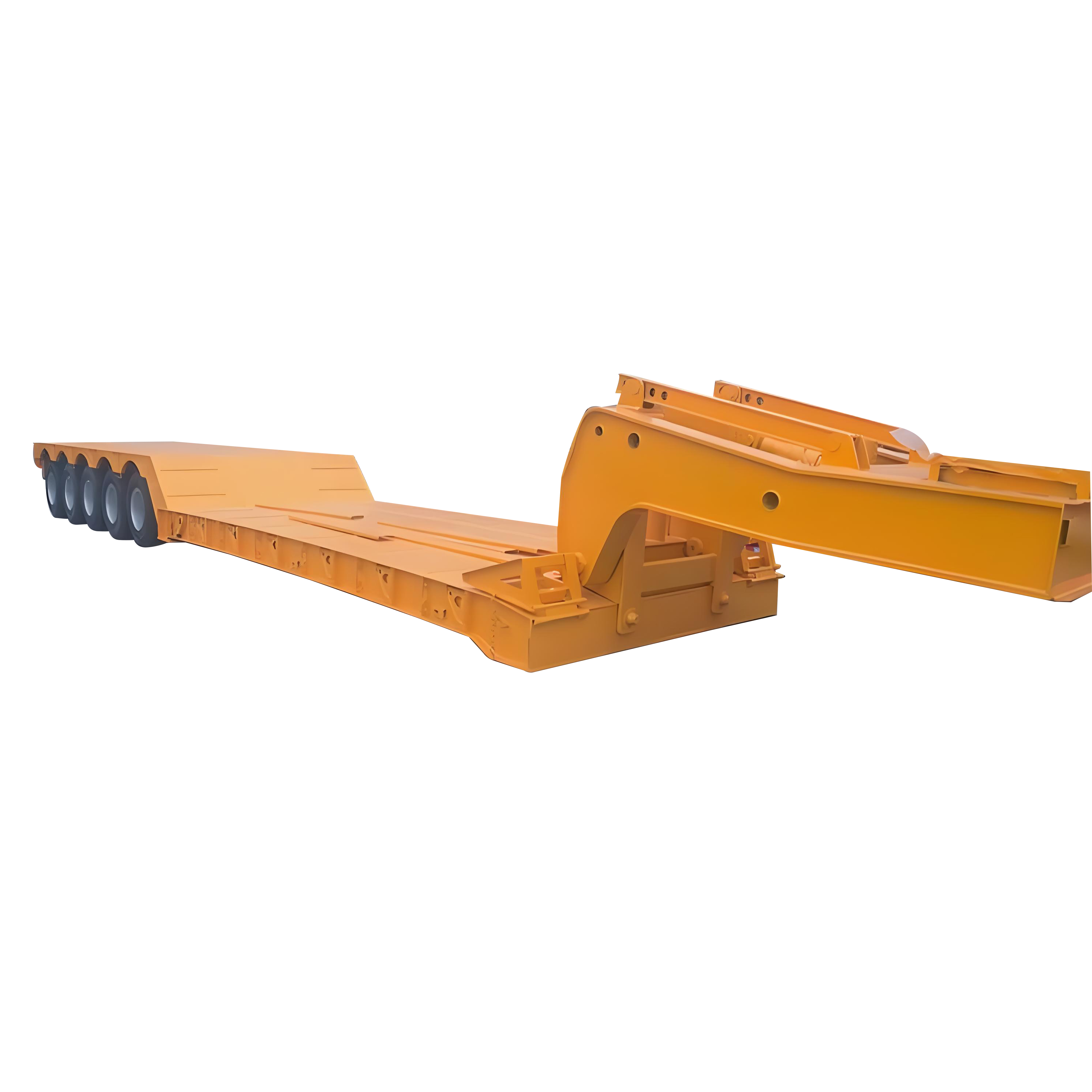 Hydraulic Lifting 5 Axles 6 Axles Multi Axles Removable Gooseneck Lowbed Semi Trailer