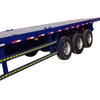 30-80 Tons 20FT 40FT 3 Axles Container Flatbed Semi Trailer