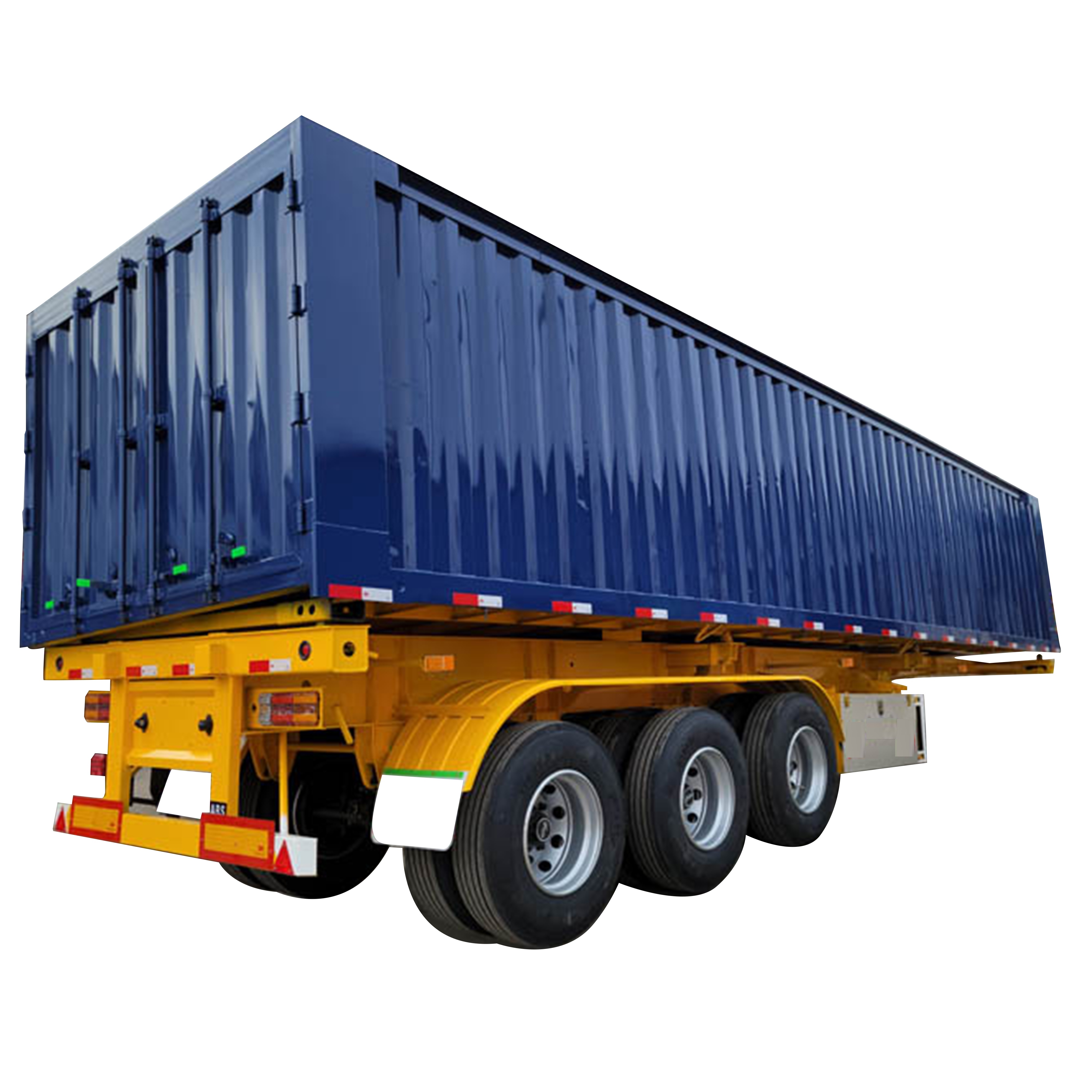 3 Axle Heavy Haul Dropside Skeleton Hydraulic Side Dump Semi Trailer