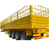 High Enclosed 4 Axles 60 tons Bulk Cargo Transport Stake Fence Truck Semi Trailer