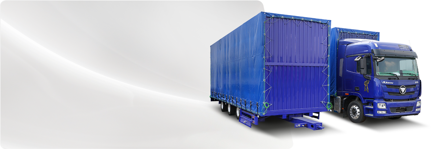 Two-Section Curtain Side Semi-Trailer