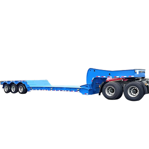 Hydraulic Lifting 3 Axles 100 Tons Removable Gooseneck Lowbed Semi Trailer