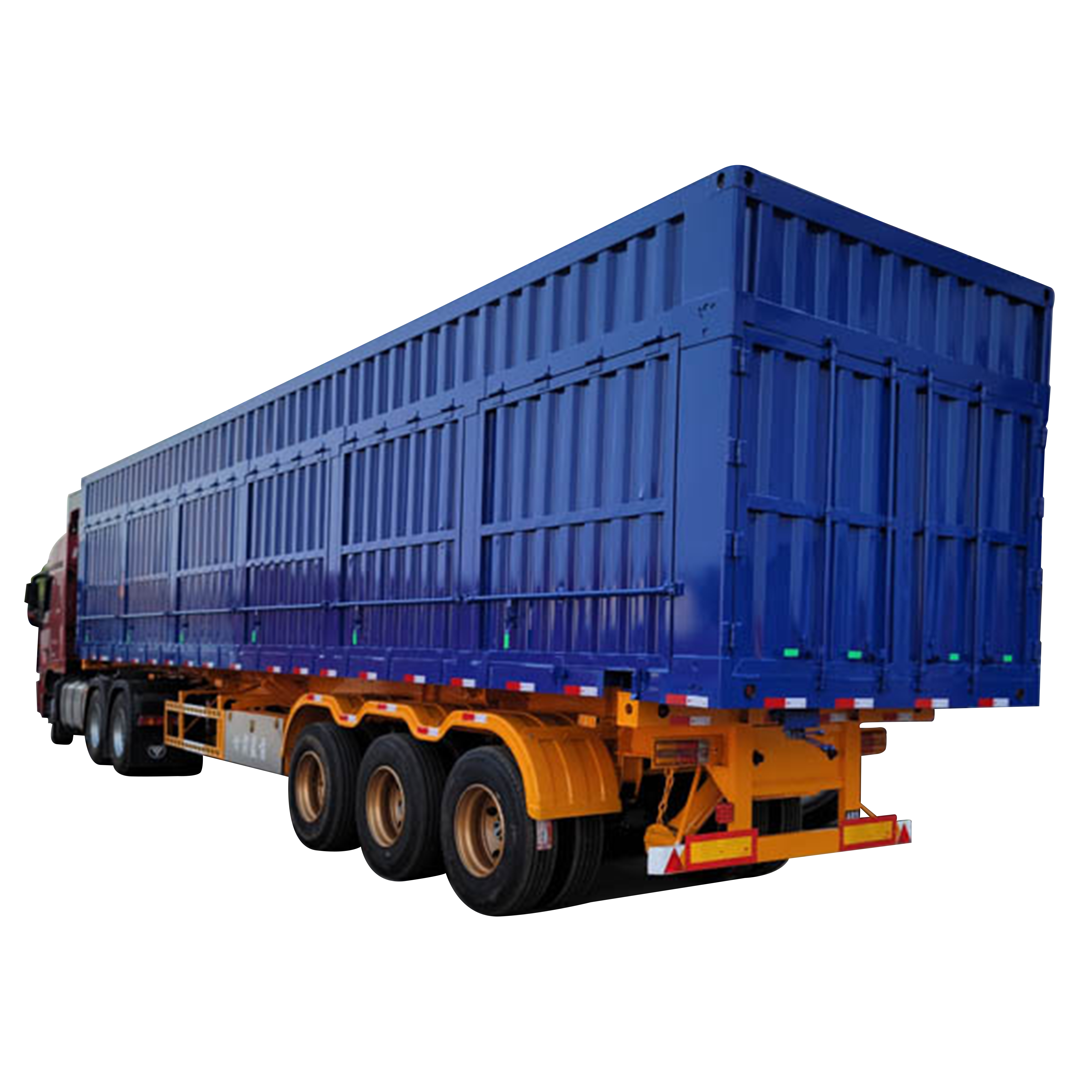3 Axle Heavy Haul Dropside Skeleton Hydraulic Side Dump Semi Trailer