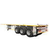 30-80 Tons 20FT 40FT 3 Axles Container Flatbed Semi Trailer