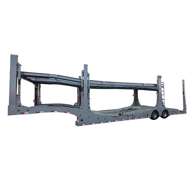 Five Central Asian Countries European-Style Cage Truck Car Carrier Semi Trailer