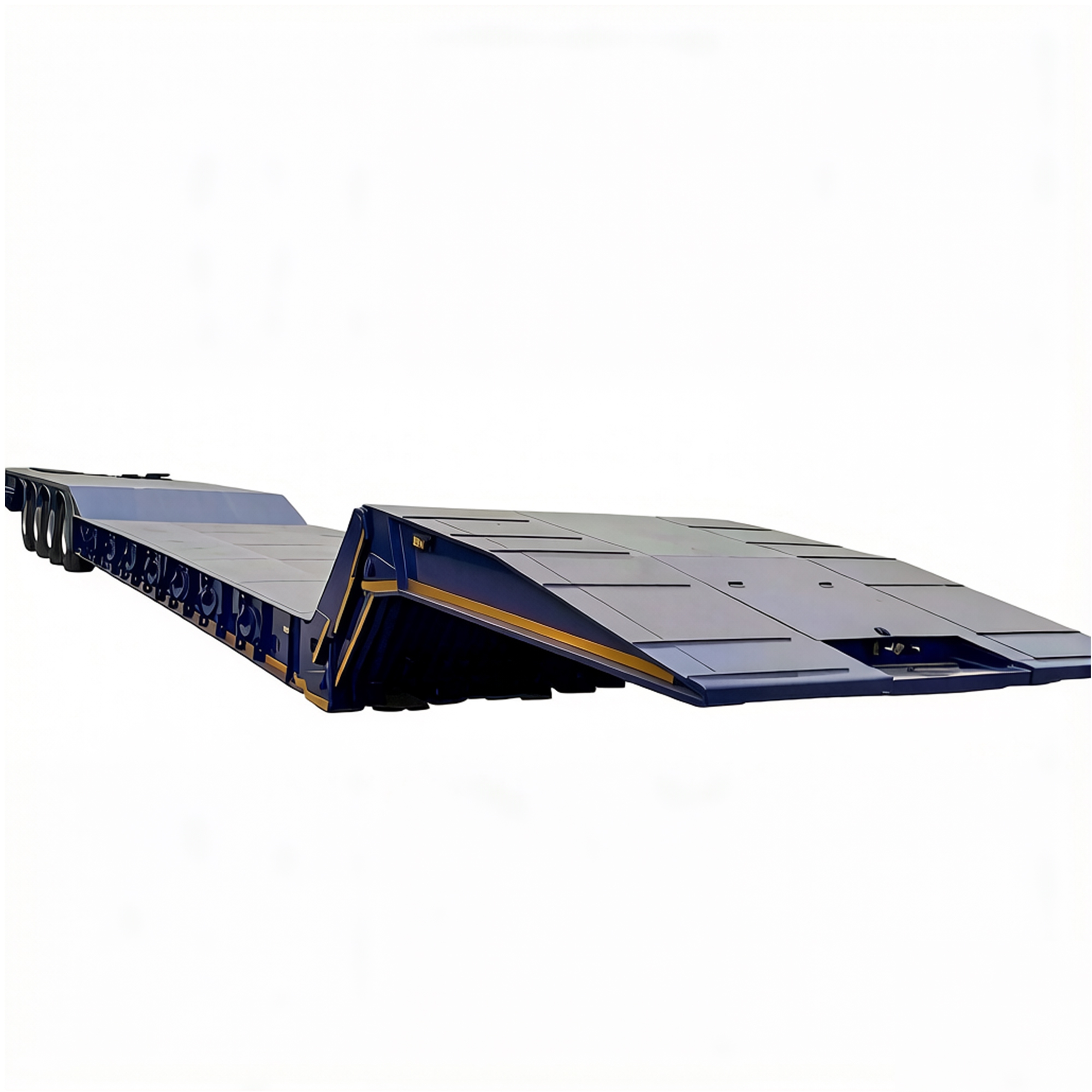 Heavy Duty Front Load Folding / Foldable Gooseneck Low Bed Semi Trailer for Transporation